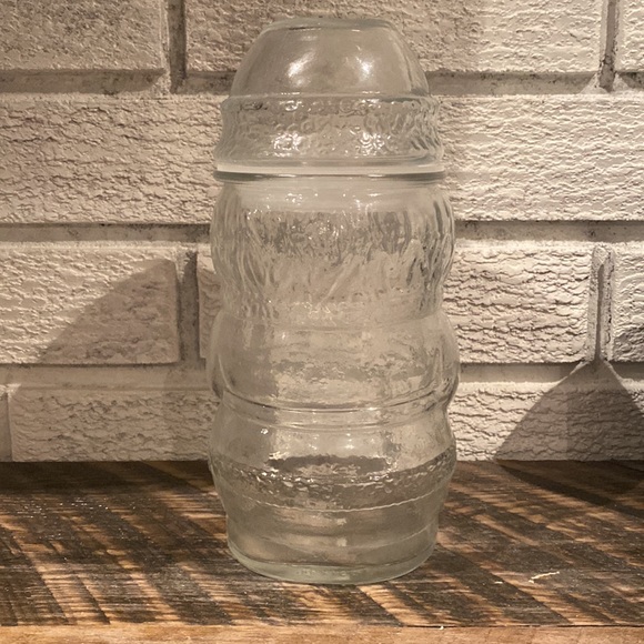 Vintage glass Santa candy jar. - Picture 2 of 6